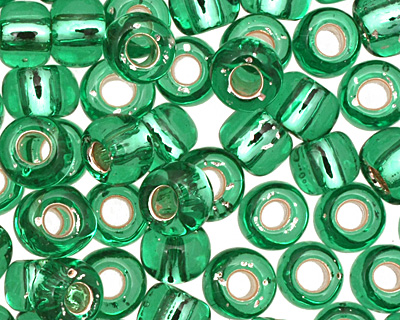 TOHO Dark Peridot (with Silver Lining) Round 6/0 Seed Bead