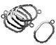 Artistic Wire Hematite Oval Wrapper 20x32mm