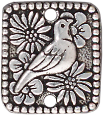 TierraCast Antique Silver (plated) Paloma Link 16x14mm