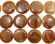 Red Line Quartz Puff Coin 40mm