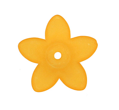 Lucite Mango 5 Petal Mini Flower 2x16mm