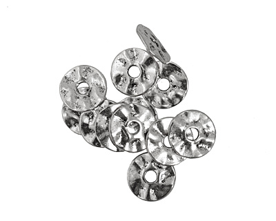 Pewter Small Wavy Washer 2x16mm