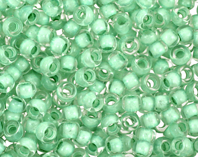 TOHO Crystal (with Neon Sea Foam Lining) Round 11/0 Seed Bead