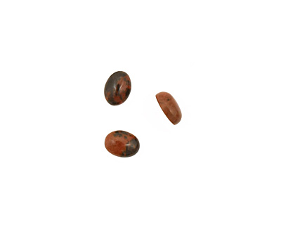 Mahogany Obsidian Oval Cabochon 6x8mm