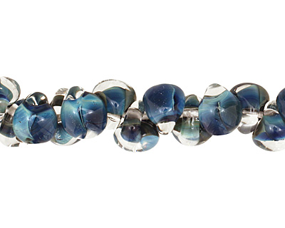 Unicorne Beads Blue Teardrop 7x9mm