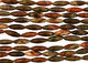 Red Forest Agate Rice 30x10mm