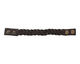 Brown Leather Braided Cuff 7/8"