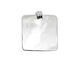 Silver (plated) Lipped Square Bezel 25mm