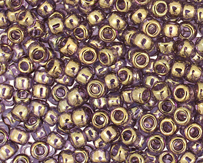 TOHO Gold Lustered Light Tanzanite Round 11/0 Seed Bead