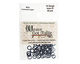 Blue Enameled Copper Round Jump Ring 6mm, 18 gauge