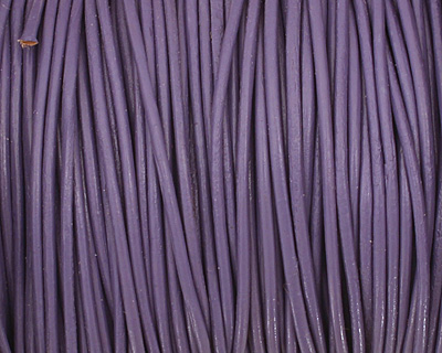 Light Violet Round Leather Cord 1.5mm