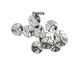 Pewter Wavy Disk 15mm
