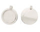 Silver (plated) Lipped Circle Bezel 36mm