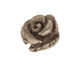 Golden Pyrite (silver tone) Carved Rose 16mm