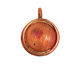 Patricia Healey Copper Spiral/Grooved Coin Charm 15x20mm