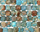 Turquoise Impression Jasper Puff Square 16mm