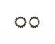 C-Koop Enameled Metal Steel Gray Small Open Gear 16mm