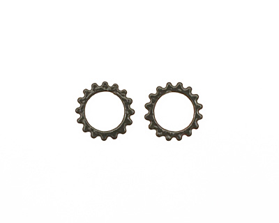 C-Koop Enameled Metal Steel Gray Small Open Gear 16mm