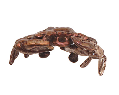 Green Girl Shibuichi Articulated Crab Pendant 27mm