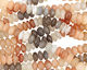 Moonstone (multi) Rondelle 5-10x13-14mm