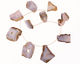 Chalcedony Natural Edge Flat Freeform Drops Graduated 18-39x30-55mm