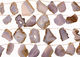 Chalcedony Natural Edge Flat Freeform Drops Graduated 18-39x30-55mm