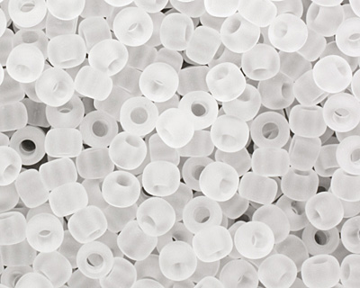 TOHO Transparent Frosted Crystal Round 11/0 Seed Bead