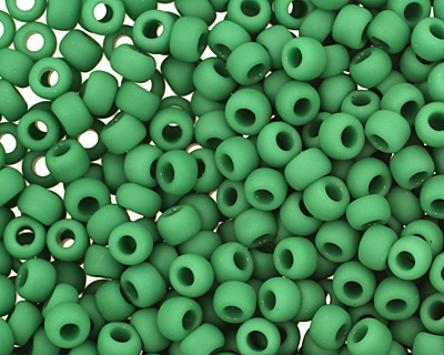 TOHO Opaque Frosted Shamrock Round 11/0 Seed Bead