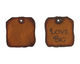 The Lipstick Ranch Etched Rusted Iron "Love Big" Square 28mm
