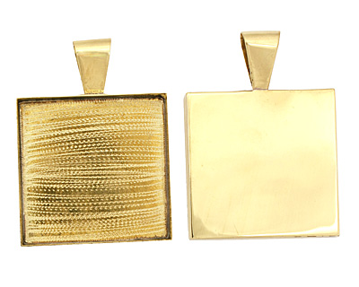 Brass Square Bezel 39mm