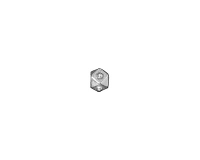 TierraCast Rhodium (plated) Faceted Cube 4x5mm