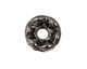 Gunmetal (plated) Crystal Rhinestone Rondelle 3x6mm