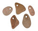 Red/Brown Beach Stone Charm 8-16x15-23mm