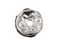 Silver (plated) Amethyst Rhinestone Rondelle 4x8mm