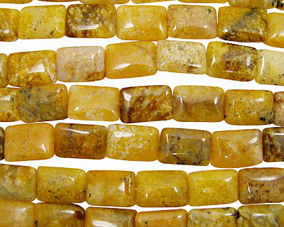 Natural Yellow Agate Thin Pillow 25x18mm