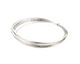 German Style Wire Silver (plated) Square 24 gauge, 4 meters