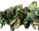 Green Impression Jasper Flat Freeform Drop Graduated 5-36x15-50mm