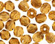 Czech Fire Polished Glass Twilight Topaz Round 4mm