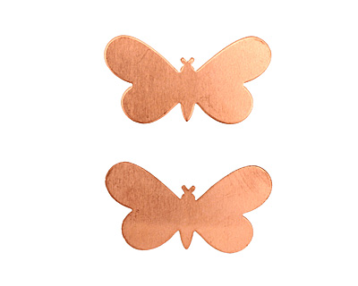 Copper Butterfly Blank 32x19mm