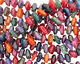 Rainbow Fire Agate Tumbled Nugget (center drilled) 6-7x12-14mm