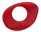 Tagua Nut Red Open Slice 33-45x24-36mm