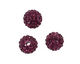 Violet Pave Round 8mm (1.5mm hole)