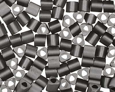 TOHO Matte Opaque Gray Triangle 11/0 Seed Bead