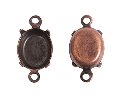 Nunn Design Antique Copper (plated) Oval Prong Setting 16x9mm