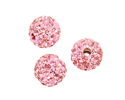 Flamingo Pave Round 8mm