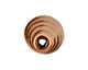 Antique Copper (plated) Small Spiral Cone 17x6mm