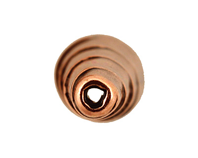 Antique Copper (plated) Small Spiral Cone 17x6mm