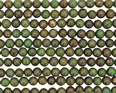 Green Chalcopyrite Round 6mm