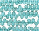 Blue Magnesite Flat Teardrop 12x15mm