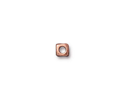 TierraCast Antique Copper (plated) Small Rock & Roll Cube 5mm